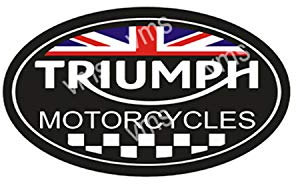 Vintage Metal Sign LARGE TRIUMPH UNION JACK OVAL 24X14 Home Decor Inside Outside Bar Kitchen Pub Decorative Plaques