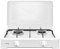 INFINITON | Cocina de Gas Portatil GGP-W2 | 50cm de Ancho | Hornillo a Gas | Quemadores desmontables | 2 Fuegos | Portatil | Apoyo antideslizante | Color Blanco