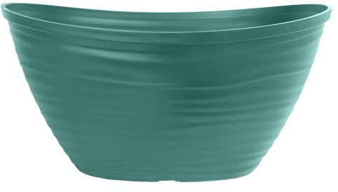 Muddy Hands Eco Friendly Flow Lagoon Teal Plant Pot Indoor Home Outdoor Garden Flower Tree Plastic Planter (Made from Recycled Plastics) (25 Litre Bowl)