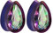 KOOBODY Chirurgenstahl Teardrop Zirkon Double Flared Ear Tunnels 00g Plugs Ear Gauges Stretcher Expander Verkauft als Paar Gauge 0g bis 1inch