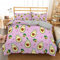 RFFLUX 3D Kawaii Obst Avocado Bettwäsche Set 135x200 cm 2teilig mit Reißverschluss Weiche und Angenehme Schlafkomfort Microfaser Bettbezug Kinderbettwäsche mit Kissenbezug 80x80 cm