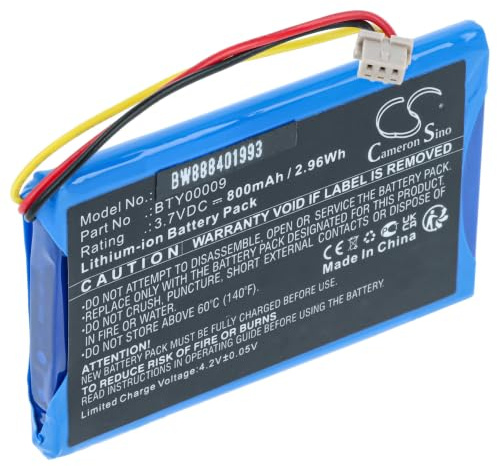 vhbw Akku Ersatz für Ingenico BTY00009, FPS16020002419 für Kartenleser, NFC Smart Card Reader, Lesegerät (800 mAh, 3,7 V, Li-Ion)