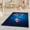 Pasha Home Kinder-Innenmatte aus Weichem Chenille-Stoff – rutschfest und Fleckenbeständig – Spielmatte mit Astronauten-Design, 160x230 cm