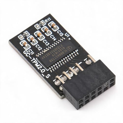 Annadue TPM 2.0-Modul Verschlüsselungssicherheitsmodul LPC 12-poliges Modul Kompatibel mit Remote-Karte LCP SPI TPM2.0-Modul 12-polig für -Motherboards
