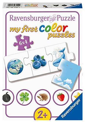 Ravensburger Kinderpuzzle - 03150 Farben Lernen - My First Color Puzzle mit 6x4 Teilen - Puzzle für Kinder ab 2 Jahren
