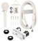 kingsea Cabezal de ducha RV con manguera y grifo de ducha de RV, juego de ducha de mano no metálico, repuesto para caravanas, campistas, barcos, blanco