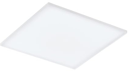 EGLO LED Panel Trupiana, Deckenleuchte rahmenlos mit Fernbedienung, 4200 Lumen, Lampe Decke dimmbar, weiße Metall Deckenlampe, warmweiß-kaltweiß, RGB, 58,7 x 58,7 cm