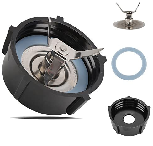 Pièces de Rechange pour Mixeur Compatibles avec les Lames de Glace Oster Blender Base en Plastique ABS Lame à Glace en Acier Inoxydable et 1 Joint Torique en Caoutchouc, Compatible avec les Accessoire