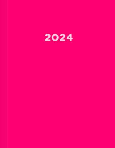 2024: Großer XXL Kalender 2024: Ihr All-in-One Begleiter für das ganze Jahr I Mexican Pink