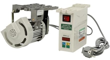 TIXBYGO Nähmaschine 600W Einstellbar Nähmaschinenmotor Bürstenloser Motor Servomotor für Industrie Nähmaschine & Mechanische Ausrüstung inkl. Energiesparender Schwanzloser Motor & Controller