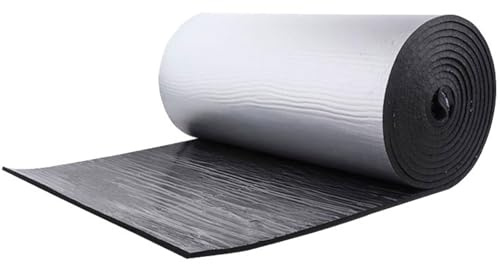 Isolante Termico Adesivo Foglio di Alluminio Schiuma, Spessore di 5mm, Pannelli Isolanti per Umidità Rotolo di Schiuma Autoadesiva, Protegge Freddo Caldo, per Radiatori, Pavimenti, Tetti, Pareti ( Siz