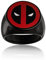 Marvel Deadpool-Ring – 316L Edelstahl, Herrenschmuck, Größe 10, Edelstahl