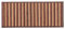 VIRSUS Tappeto da Cucina in Bambù 89049, Misura 60x200 cm, Tappetini in Legno bamboo naturale, Stuoia Impermeabile Antiscivolo Antimacchia, Passatoia per Cucina e Bagno (Marrone a Strisce)