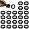 24Pcs Shower Head Gasket 1/2 Garden Filter Pressure Shower Head Washer Gasket Black Rubber Washer, Intermediate with Wire mesh for 1/2 inch tap Connector washers, Hose, Garden Hose