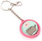 Pusheen The Cat Schlüsselanhänger mit Aufschrift Hi, Bye drehend, Rosa und Blau