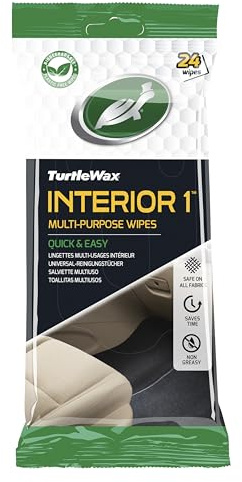 Turtle Wax Packung mit 24 plastikfreien Mehrzweck-Innenreinigungstüchern 1.Schnell und einfach. Schonend für alle Materialien und Nicht fettend.