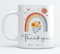 Personalised Teacher Appreciation Mug Customise with Teacher’s Name and say “Thank You” - End of School Year Teacher Gift - Mug Teacher Gift from Kids (11oz)