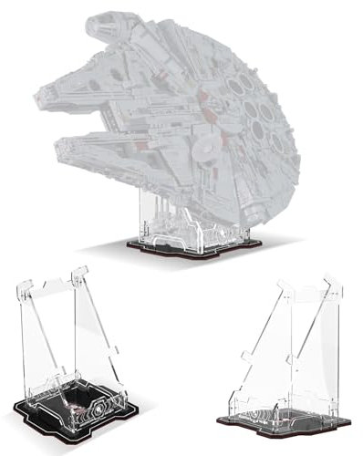 cooldac Acryl Display Ständer kompatibel mit Lego Star Wars Millennium Falcon 75192, Vertikaler Transparenter Display-Ständer(Nur Display-Ständer, Kein Modell Enthalten)