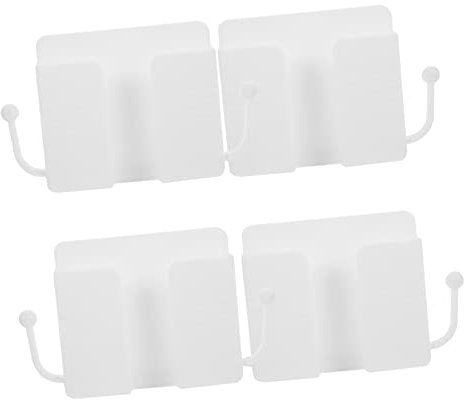OSALADI Shower Cell Phone Holder 4pcs Wall Mount Phone Holders Bedside TV Remote Organizer Space Saving