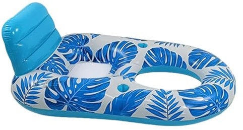 Hamac flottant de piscine – Chaises de salon gonflables | Chaise longue flottante avec porte-gobelet, radeau flottant d'eau inclinable, multifonctionnel pour fête dans le jardin, jardin, fête sur la