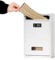 Lockable Wall Mount Mailbox with Combination Lock Weatherproof Post Box for Secure Mail Collection Compact Galvanised Steel Letter Box in White Collector88