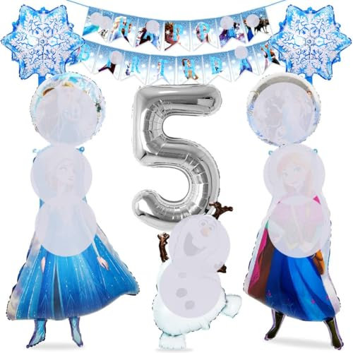 Blau Folienballon 5 Jahre,Blau Luftballon Deko Geburtstag 5 Jahre,Aluminium Ballon 5. Kindergeburtstag für Junge Party Dekoration Kinder