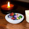 Pro Home Selenite Bowl Crystal Charging White Bowl Alter Cleansing Meditation Spiritual Energy Healing Round Dish Crystal Holder Tray for Gift (6cm)