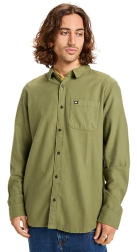 Quiksilver Men's Motherfly Solid Ls Shirt Sweatshirt (Pack of 1)
