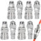 4 Pcs Air Hose Fittings, Air Line Connectors for 8 & 10mm Hose Air Fittings Quick Coupler Airline Fittings for PU Air Hose