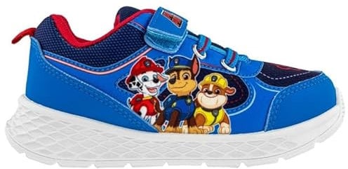 PAW Patrol Sneakers Schuhe Kinderschuhe Turnschuhe mit Chase und Marshall Motiv, Ideal fur Schule und Freizeit (Blau, EU Schuhgrößensystem, Kleinkind, Numerisch, M, 25)