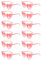 HSMHLYYB Partybrille Herz Sonnenbrill, 12 Stück Herz Sonnenbrille Hochzeit Damen, Vintage Herzform Brille, Bride to Be Deko Sonnenbrille Herzform, JGA Partybrillen für Party, Hochzeit(Rosa)