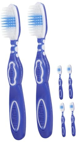 VICASKY 2 Sätze Mini Zahnbürsten Ergonomische Zahnbürsten Für Gefängnisgebrauch Praktische Und Langlebige Haushaltszahnbürsten Für Effektive Mundhygiene 6 Stücke * 2