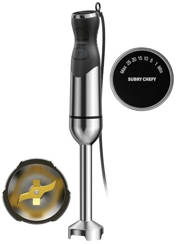 Hand Blender Speed Settings Stainless Steel Black