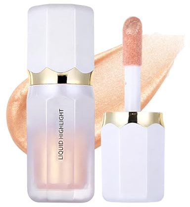 Erinde Liquid Highlighter, Für Augen, Gesicht und Körper, Als Lidschatten und Highlighter Verwendbar, Aufbaubare & Leicht Verblendbare Formel, Wasserfest & Langanhaltend, Strahlendes Glow-Finish #05