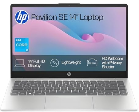 HP Pavilion SE 14-ep0530sa 14 Laptop | Intel i3-N305 | 8GB RAM | 128GB Storage | Full HD Display | Dual Speakers | Windows 11 Home | Silver