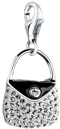 Nenalina Handtasche Karabiner Charm Anhänger für Bettelarmband aus 925 Sterling Silber 716197-001