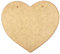Creative Deco 2 x Grandes Corazónes Madera Decoracion | 220 x 200 mm | Placas MDF | con Agujeros para Colgar | Ideal para Decorar, Barnizar, Pintar y Decoupage