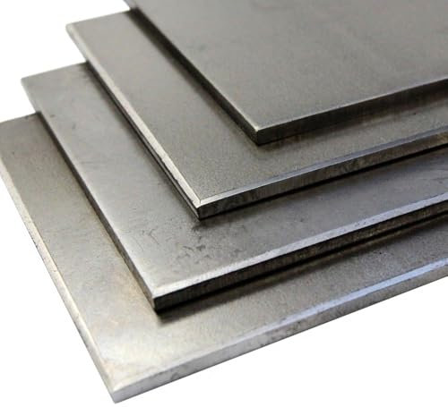 MILD STEEL SHEET METAL SQUARE CUT PLATE PANEL 2mm Thick / 400x400mm Size (2x400x400mm)