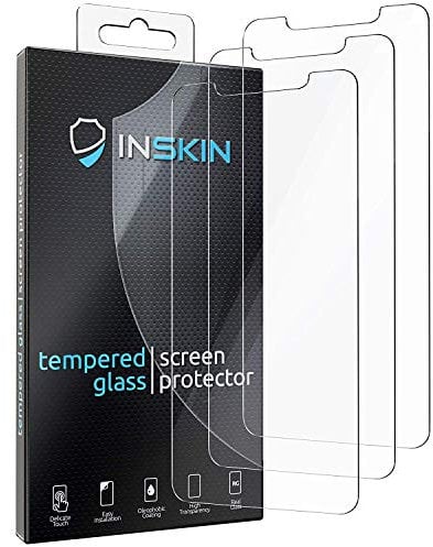 Inskin Tempered Glass Screen Protector, fits iPhone 11 Pro Max and iPhone XS Max 6.5 inch - 3-Pack, Case-Friendly, 9H Hardness, Anti Scratch, No Bubbles Adhesive
