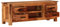 vidaXL Sheeshamholz Massivholz TV Schrank mit 4 Schubladen 2 Fächern Fernsehschrank Fernsehtisch Sideboard Lowboard TV-Board HiFi Möbel 110x30x40 cm
