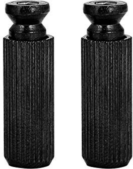 Rockyin Gitarre Tremolo, 2 Stück 8mm Tremolo Anchor Stud Verstellbare E-Gitarren Tremolo Stegbolzen für Floyd Rose (Schwarz)