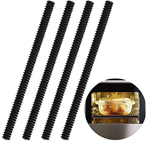 Oven Rack Covers,Heat Resistant Silicone Oven Rack Protector,Oven Rack Shields,Oven Guards,to Protect Against Burns and Scars,4 Packs