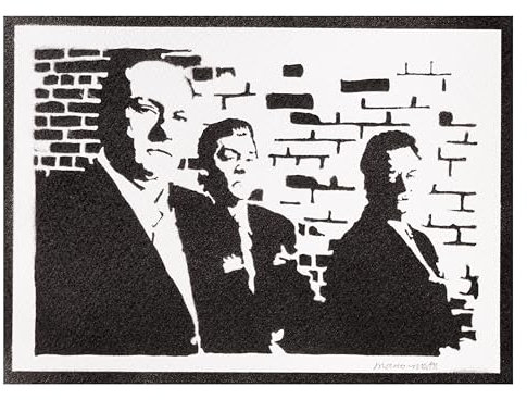moreno-mata Echtes Handgemachtes Graffiti Die Sopra... TV Serien Aesthetic Poster & Kunstdrucke Bilder Plakat Handmade Deko Wandbilder Wohnzimmer Wanddeko Geschenke für Männer und Frauen