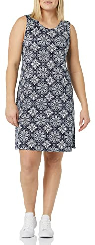 Amazon Essentials Robe débardeur cintrée (Disponible en Grande Taille) Femme