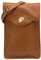 SH Leder Damen Handytasche Umhängetasche Geldbörse Multifunktion Beutel Schultertasche aus Echtleder Verstellbar Schultergurt Handy bis 6.8 Zoll 12x19cm ADA G3282 (Cognac)
