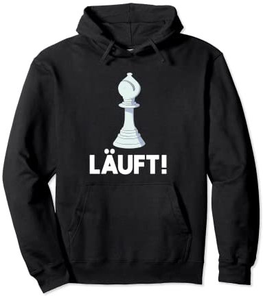 Lustiges Schachspiel für Schachfigurenläufer Pullover Hoodie