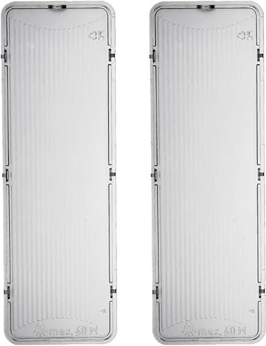 RECAMBIOS DREYMA Compatible con Deflector de Luz para Campana Extractora Bosch Siemens Balay Neff Gaggenau Repuesto 00264984 264984 2 unidades 175x60 mm Protector Difusor Trasluz Universal