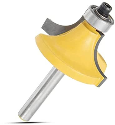 Woodworking Router Bit Set 1/4 Inch Shank 3/4 Inch Radius Carbide Round Over Edging Router Bit Wood Working Cutter