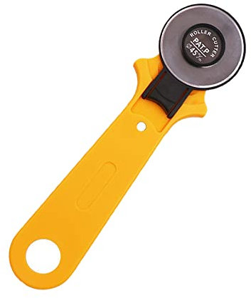 YUEXINYAN Rotary Cutter Sharp Rolling Cutter Stretchable Cutting Wheel for Fabric Leather Paper Felt and Crafts(45mm)