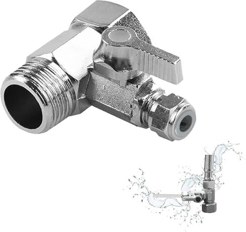 Wasseranschluss Adapter T-stück Schlauch 1/2x1/2x1/4 3-wege-kugelhahn T-port-kugelhahn Wasseranschluss Adapter Absperrhahn Adapter Anschluss Wasser Umstellventil Zubehör Anschluss Von 2 Geräten